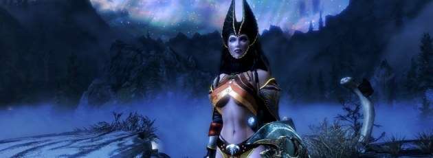 Skyrim — новая броня Ведьмы из Dark Force (CBBE)