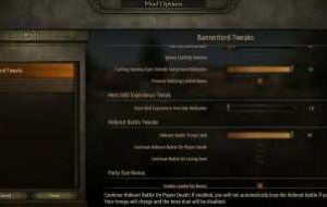 Mount & Blade 2 — Bannerlord Tweaks | Mount and Blade 2 моды