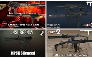 Left 4 Dead 2 — новые модели оружия — Colt, Uzi, Heckler & Koch, AAC Honey Badger, Vector CRB, FN P90, UMP 45 | Left 4 Dead 2 моды