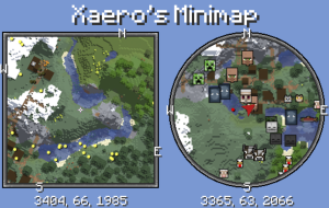 Xaero's Minimap — миникарта | Minecraft моды
