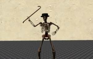 Скелет плеермодель из популярного испанского мема