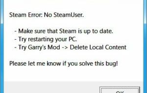 Ошибка — No steam user error, как исправить?