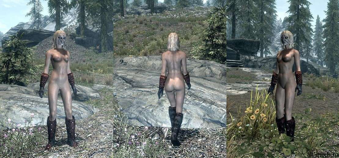 Skyrim - мод голые девушки.