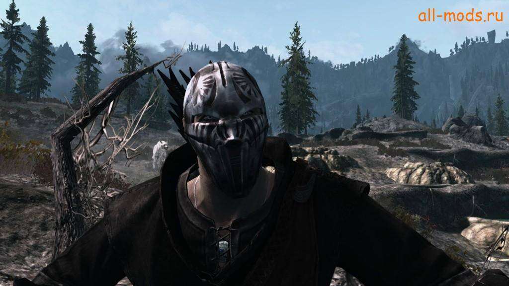 Мод на маски. Skyrim Mask Mod. Мод скайрим Амон маска. Скайрим Сулейк. Skyrim se маска.