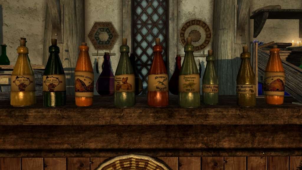 Skyrim - HD текстуры для бутылок с вином.