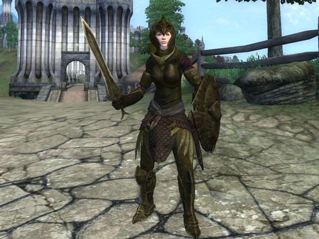 Oblivion - Эльфийская броня из Skyrim.