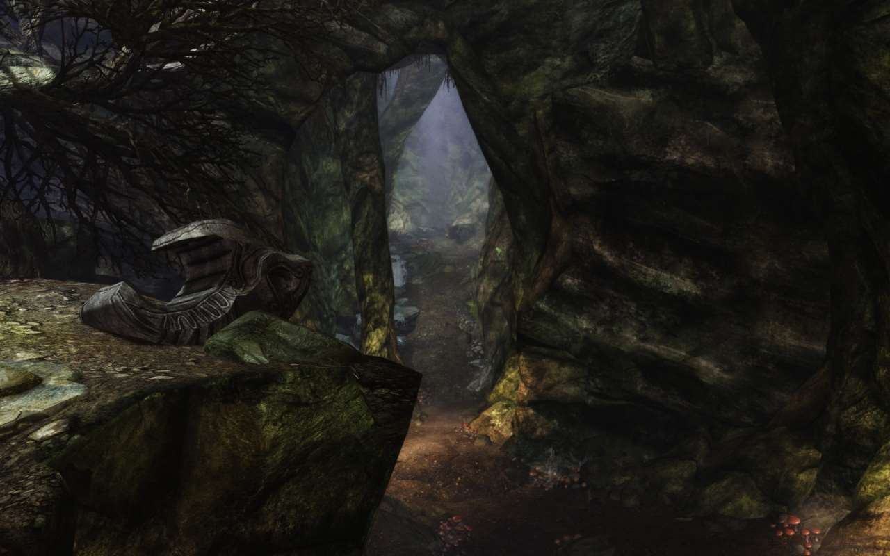 Skyrim - Прекрасный Скайрим - HD пещеры и шахты.