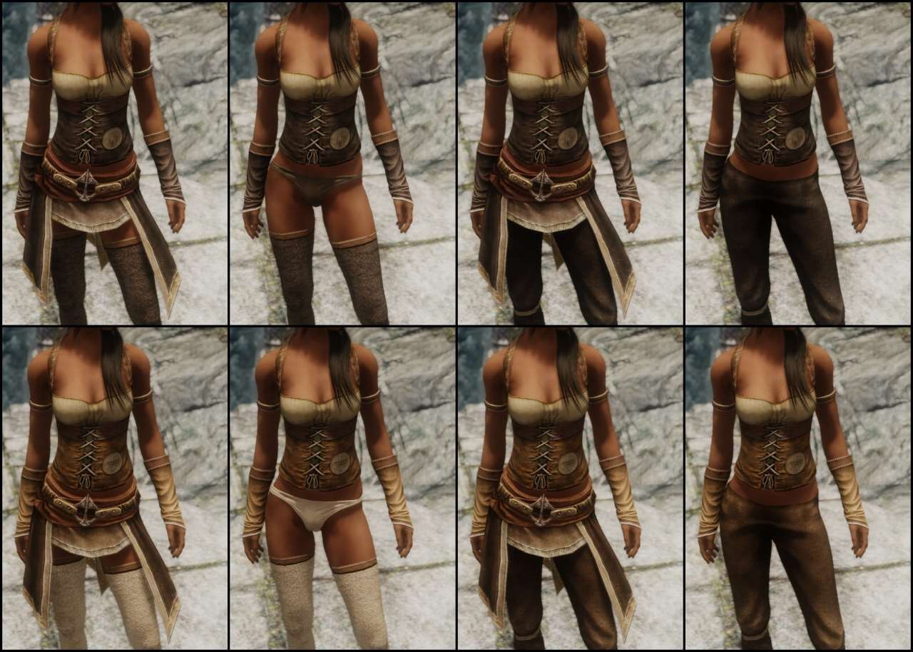 Неплохой мод, добавляющий в Skyrim новую, автономную одежду для девушек-маг...
