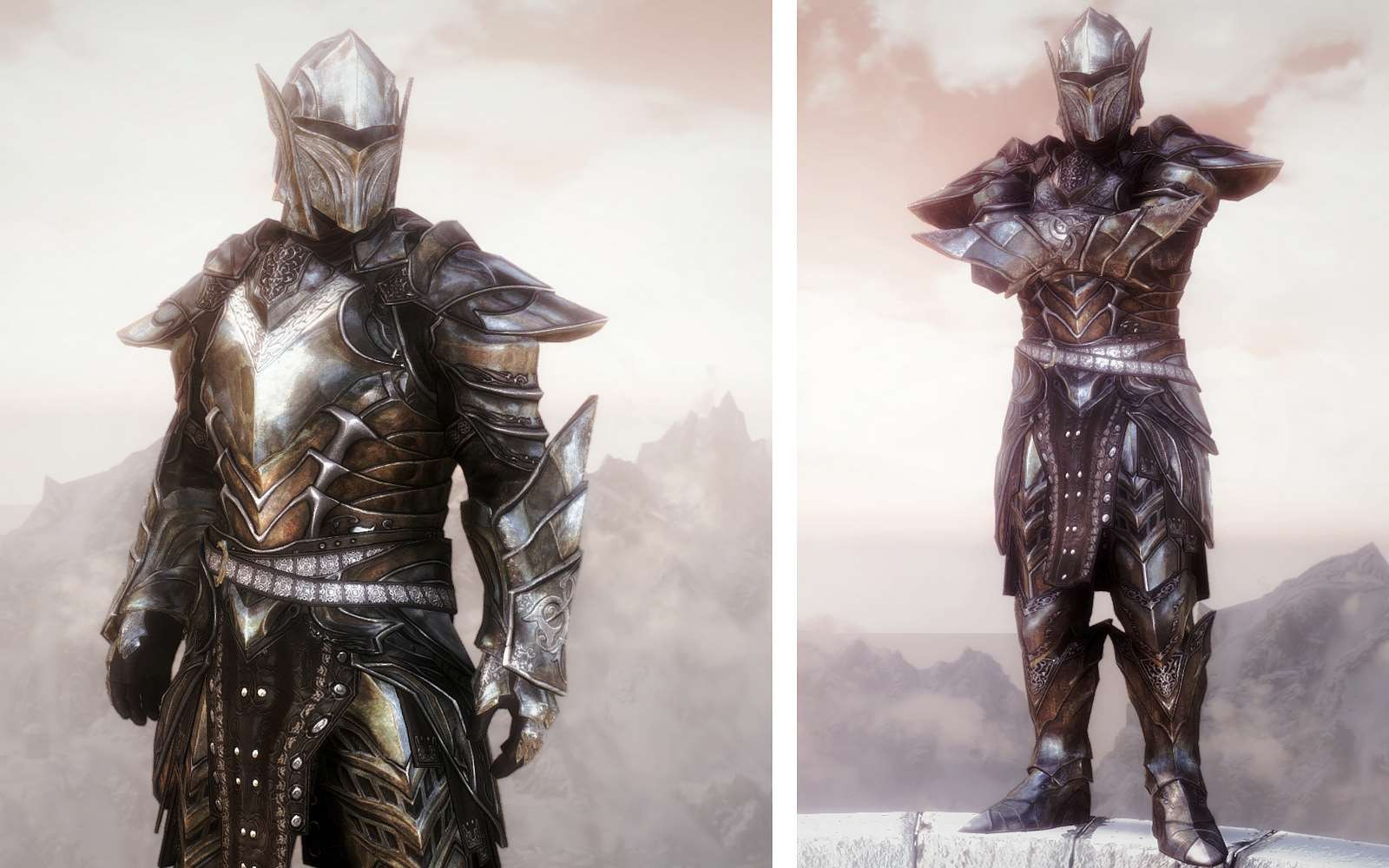 Skyrim ebony armor shoulder