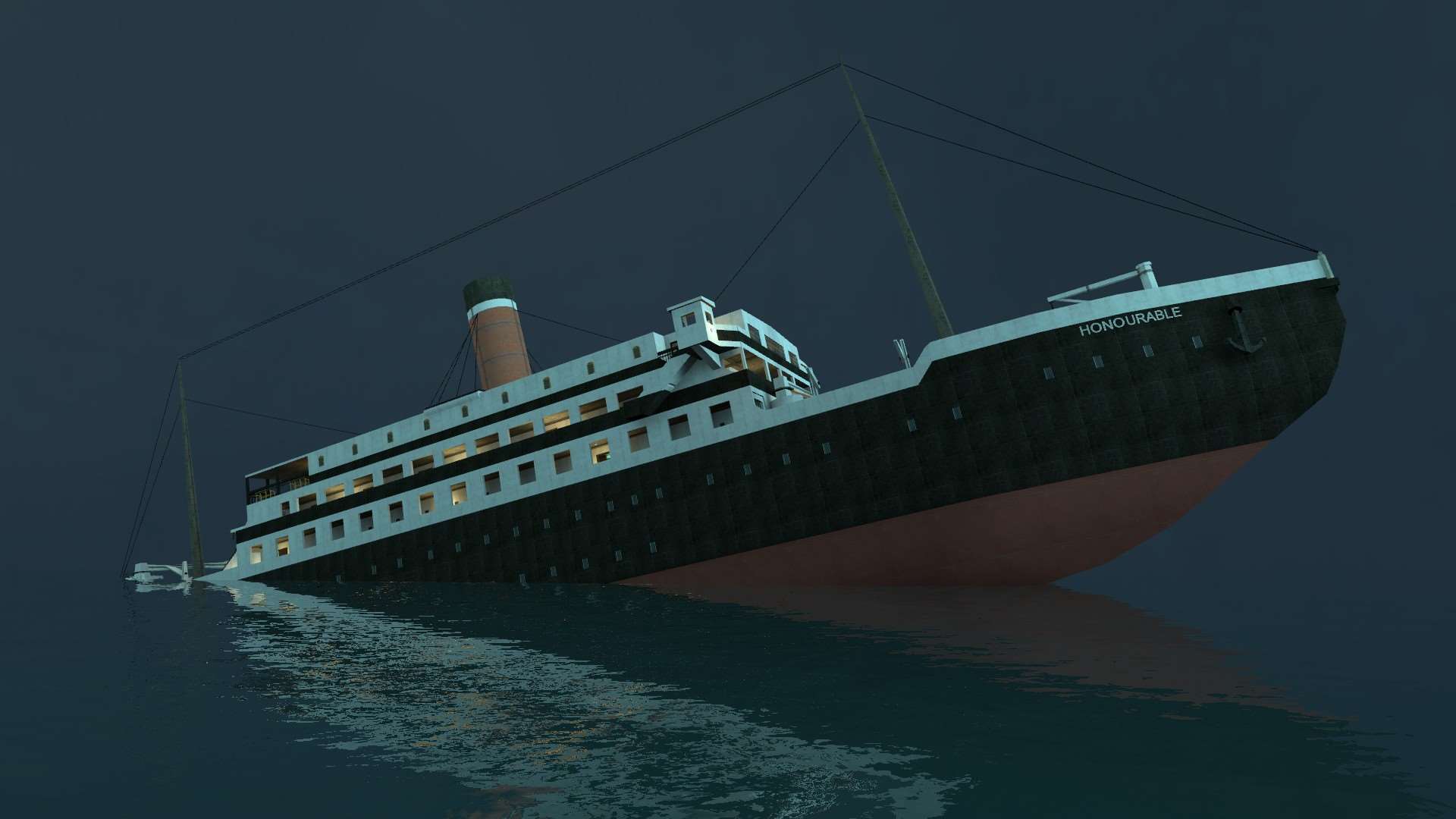 Garry'S Mod 13 - Карта "(Тонущий) RMS Honourable"