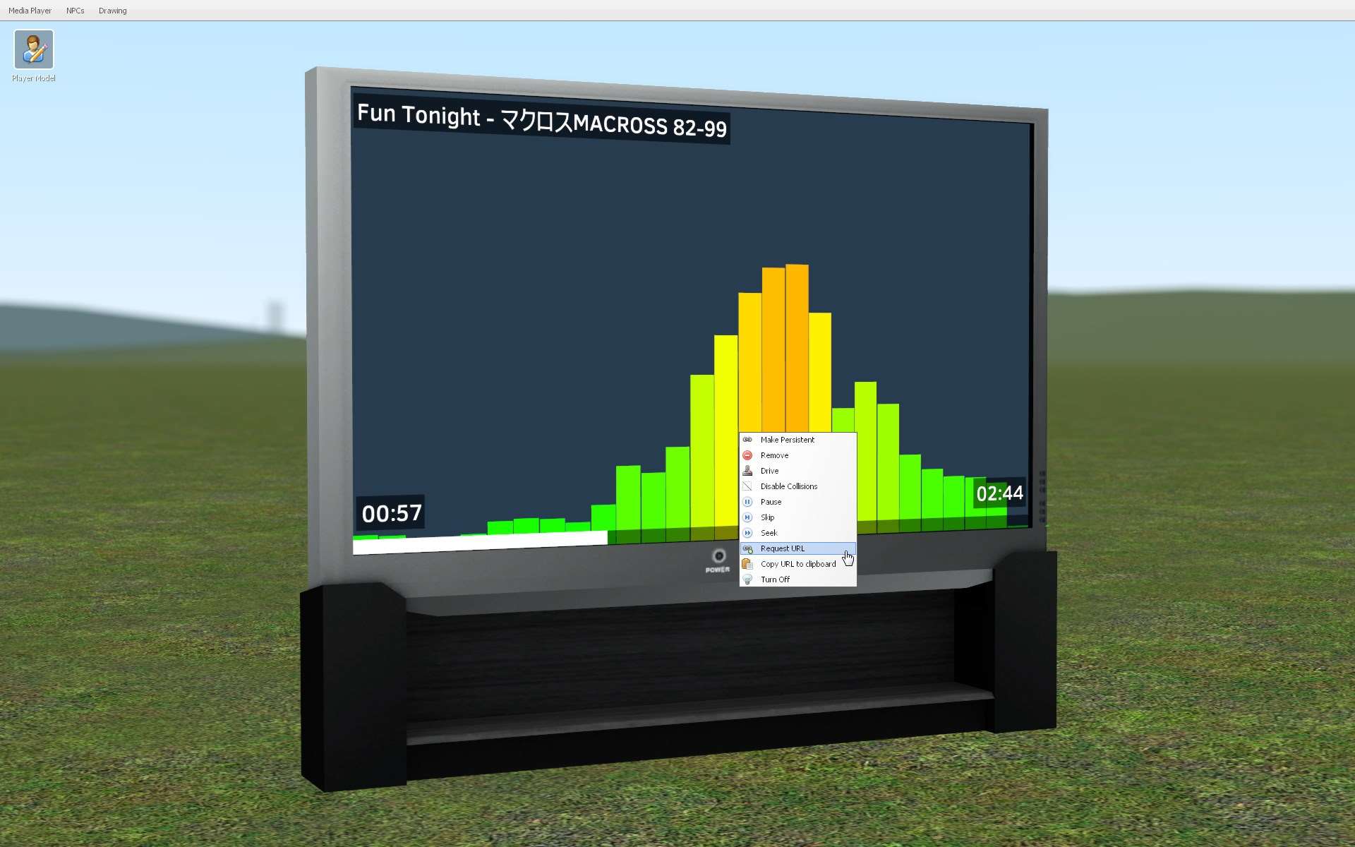 Как пользоваться media player в гаррис мод