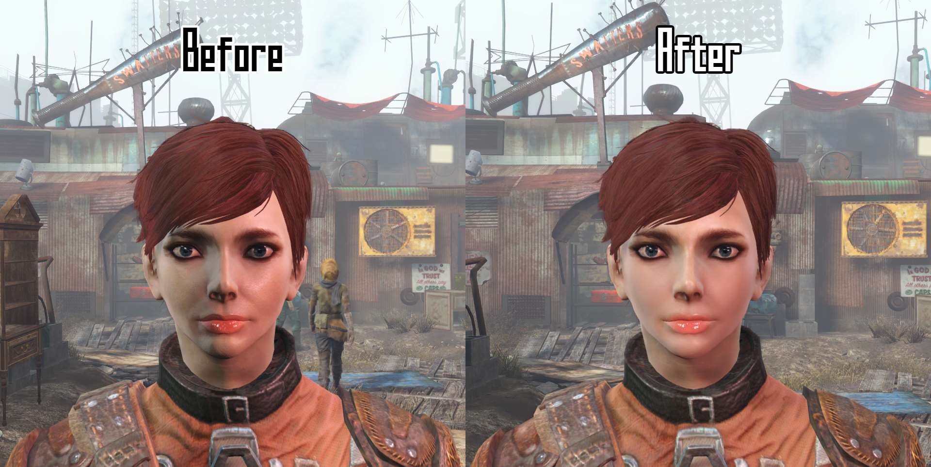 Fallout 4 чистые текстуры лиц для девушек (120) фото