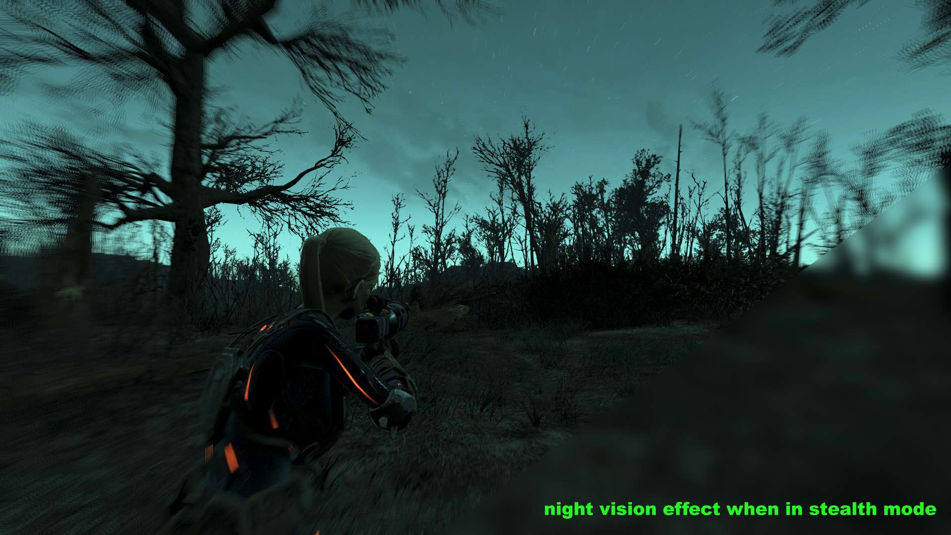 Fallout 4 ночное зрение в режиме скрытности фото 15