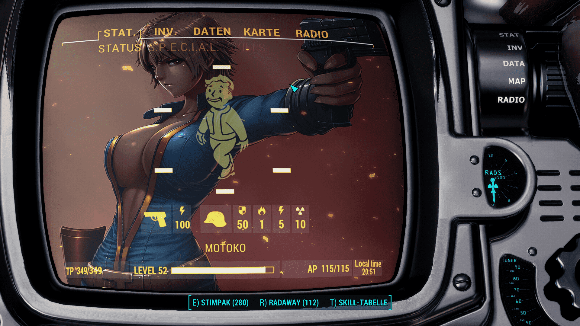 Fallout 4 vault girl pipboy фото 29