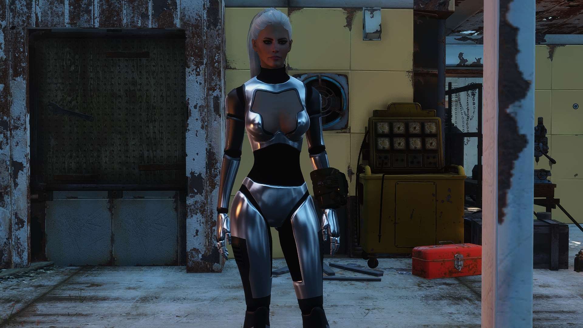 Fallout 4 cyberpunk одежда фото 49
