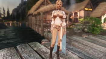 Skyrim — Золотая одежда UNP-HDT Skyrim — Золотая одежда UNP-HDT