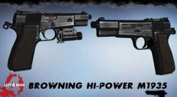 Left 4 Dead 2 — новое оружие — Browning Hi-Power M1935 | Left 4 Dead 2 моды