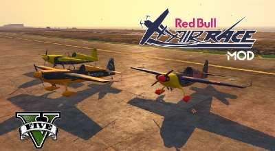 GTA 5 — Текстуры для самолетов (Red Bull Airrace HD)