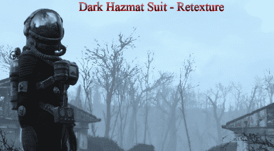 Fallout 4 — Темный защитный костюм (Grey and Black Hazmat Suit) | Fallout 4 моды