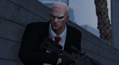 GTA 5 — Играбельный Агент 47 (Agent 47 hitman replacement for Michael trevor and/or Franklin) | GTA 5 моды