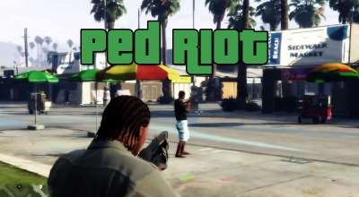 GTA 5 — Хаос на улицах (Ped Riot (a Riot of the citizens of Los Santos)) | GTA 5 моды