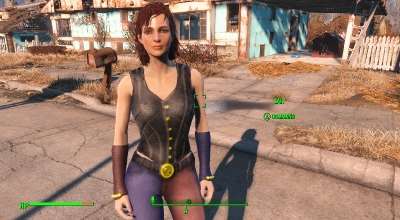Fallout 4 — Наряд Харли Куинн (Cait — Clothing Rexture — Harley Quinn inspired) | Fallout 4 моды