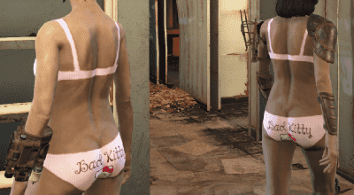 Fallout 4 — Нижнее белье Hello Kitty (Hello Kitty Underwear — Panties and Bra) | Fallout 4 моды