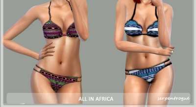Sims 4 — Белье в африканском стиле | The Sims 4 моды