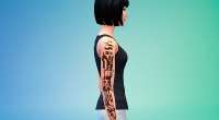 Sims 4 — Татуировки из Mirrors Edge (Faith Connors Circuit Tattoo) | The Sims 4 моды