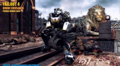 Fallout 4 — Силовая броня Крестоносцев (Divine Crusader — Power Armor Skin)