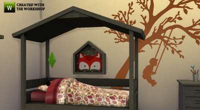 Sims 4 — Лесной дизайн детской комнаты (Bedroom Forest) | The Sims 4 моды