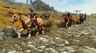 Skyrim — Конные патрули гвардейцев