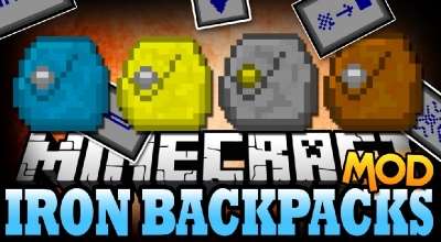 Minecraft — Iron Backpacks / Вместительные рюкзаки | Minecraft моды