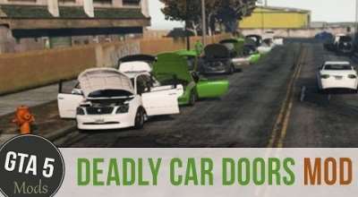 GTA 5 — Убийственные двери (Deadly car door) | GTA 5 моды