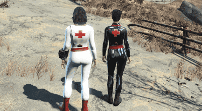 Fallout 4 — Латексная форма медсестры (Latex Nurse Suits) | Fallout 4 моды
