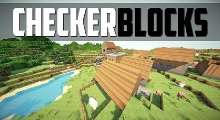 Minecraft 1.5.x — Текстуры CheckerBlocks с HD водой | Minecraft моды